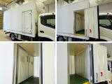 荷台内寸(リア):289&times;166&times;184(すのこ付:181) フロント荷室/内寸:76&times;167&times;135(すのこ付:132) 荷室2室式 両サイド開閉式ドア 東プレ/XL22LOC-P -30度設定 -12度確認