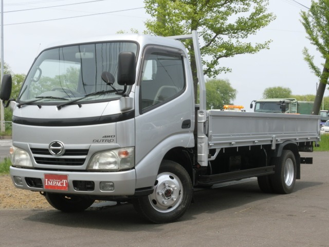 デュトロ 4.0 ロング フルジャストロー ディーゼル 4WD 2t 平ボデー 全低床 荷台床鉄板