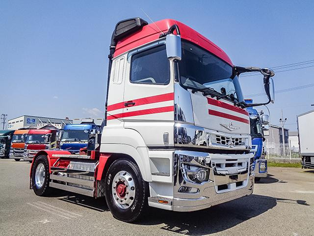 三菱ふそう スーパーグレート トレーラーヘッド ハイルーフ 流体式