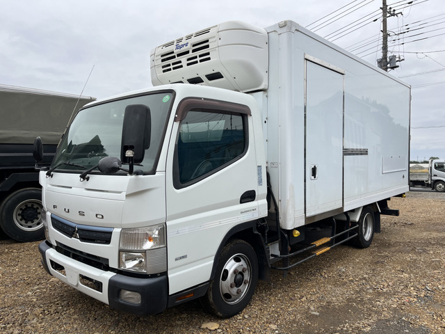 キャンター 冷蔵冷凍車 東プレ製低温設定ワイドロングサイドドア付