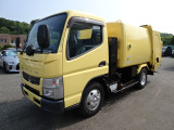 H26三菱キャンター2t巻き込みパッカー4.4m3極東GB44-820(黄)(069)(06-36)