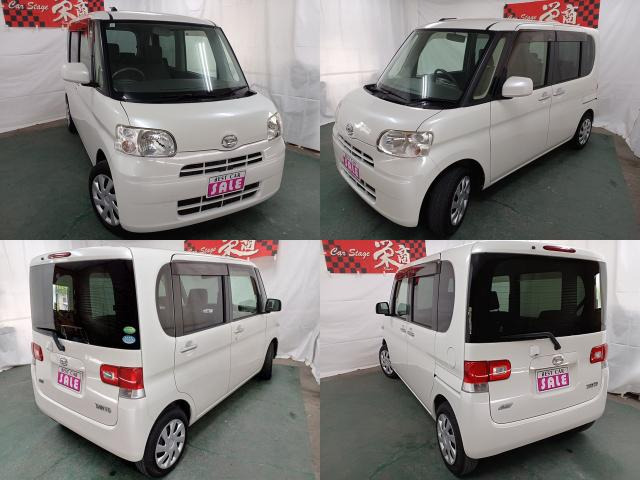 『美車』ダイハツタント　車検あり ダイハツ タント X リミテッド 車検費用込1年保証BカメTVナビ片電スラ
