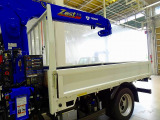 荷台内寸:285&times;179&times;38 三方開 リアアオリチェーン2個 タダノ4段 2.6t吊りクレーン付