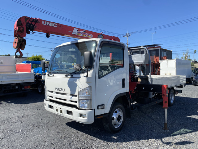 エルフ クレーン 4段古河ユニック製リアアウトリガー4WD