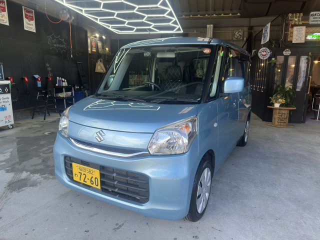 スペーシア G Bluetooth・1年保証・スライド