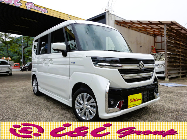 スペーシアカスタム ハイブリッド(HYBRID)  GS 届出済未使用車 衝突被害軽減ブレーキ