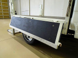 荷台内寸:203&times;162&times;38 三方開 左右アオリ上部アルミ縞鋼板プロテクター 垂直P/G 600kg付