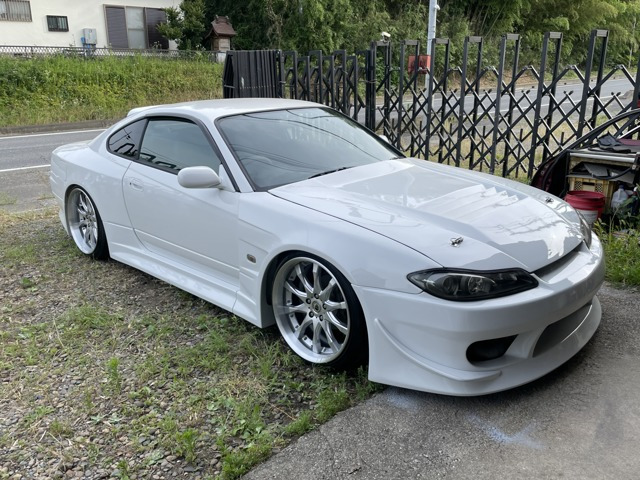 シルビア 2.0 スペックR 19インチローダウン BMWホワイト全塗