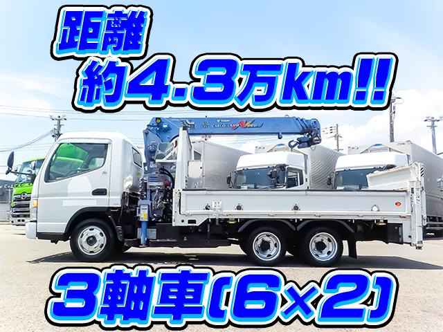 三菱ふそう キャンター クレーン タダノ4段 垂直PG 3軸車 K5128 の中古 