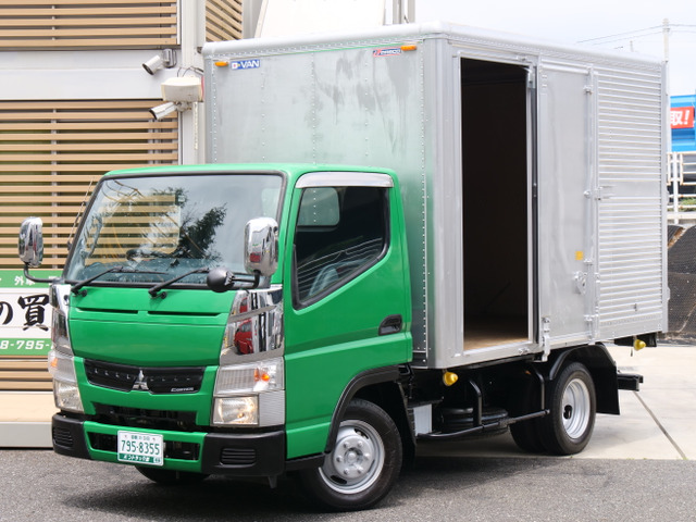 キャンター 3.0 ロング 全低床 ディーゼル 積載1.5t左扉有リア観音アルミバンAT