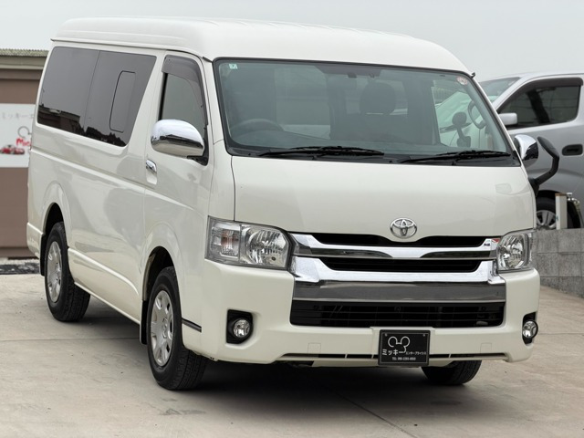ハイエース 2.7 GL ロング ミドルルーフ 4WD 電動スライドドア ナビ バックカメラ