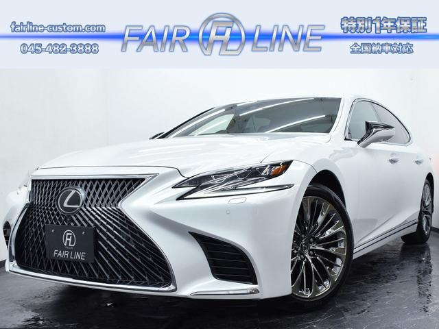 LS 500 Iパッケージ 黒革 純正オプションメッキホイール