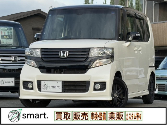 N-BOXカスタム G Aパッケージ 2トーンカラースタイル 両電スラ/SDナビBカメ/USB/ETC