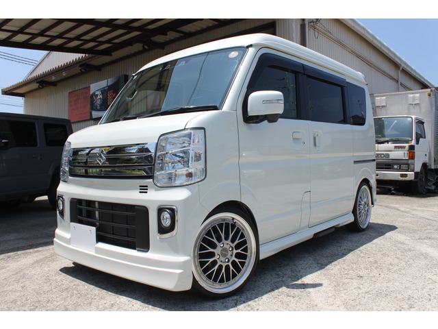エブリイワゴン PZターボスペシャル ハイルーフ 車高調 17インチアルミ フロントエアロ