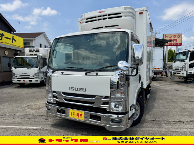 エルフ 冷蔵冷凍車 3t格納ゲート付きワイドロング冷凍車