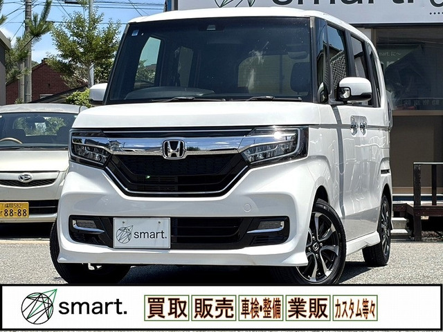 N-BOXカスタム G L ホンダセンシング 衝突軽減★純正ナビ/Bカメラ/電スラ