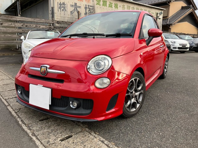 アバルト500 1.4 5速MT 黒革 ナビ エッセエッセキット
