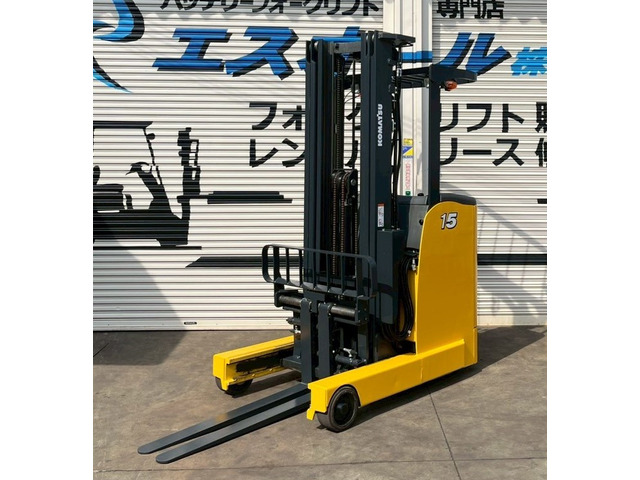 コマツ 電動フォークリフト 5.5M1.5t3段フルフリポジショナ