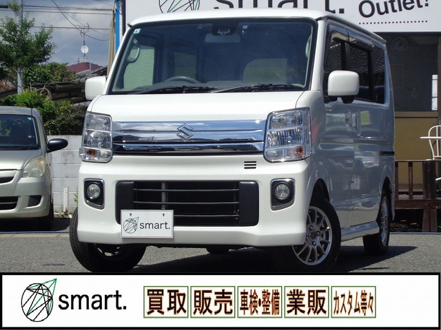 エブリイワゴン PZターボ 衝突軽減/パワースライド/ナビ/HID