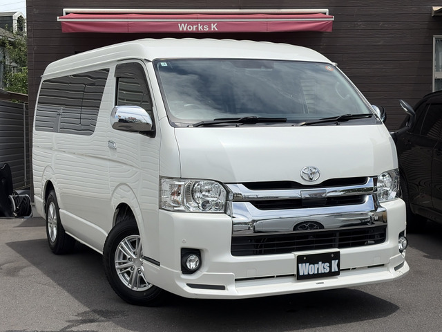 ハイエース 2.7 GL ロング ミドルルーフ 1オーナー ナビ&フルセグ 後席モニター