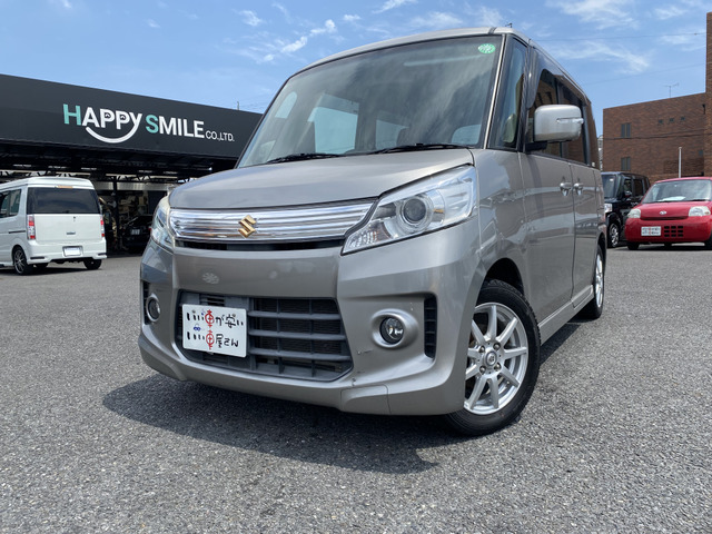 スペーシアカスタム TS スマートフォン連携ナビゲーション 禁煙☆ナビ☆BT☆TV☆DVD☆スマ...