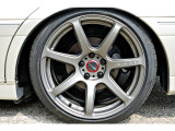 WORKエモーションT7R!マットカーボン!18インチ!新品タイヤを装着しております!