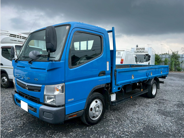 キャンター ワイドロング平ボディ積載2tAT車車検付