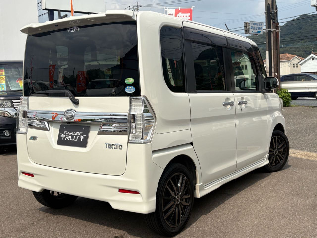 ダイハツ タントカスタム X SA 片側電動 衝突軽減 純正ナビ ETC の中古