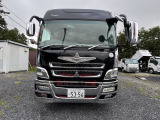 車両前面:三菱ふそうスーパーグレートロングハイルーフダンプ!! 平成26年車//積載9400㎏//荷台6500//車検R8.12迄/オートコボレーン/F7/ETC/カーナビ/ドラレコ/TV 等