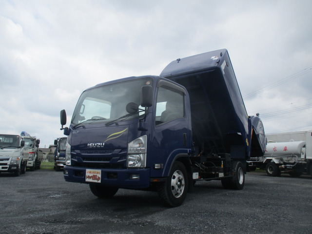 エルフ 塵芥車 新明和7.3立米ダンプパッカー車検付