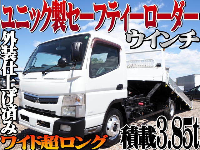 キャンター 車載車 希少な3.85t セーフティーローダー