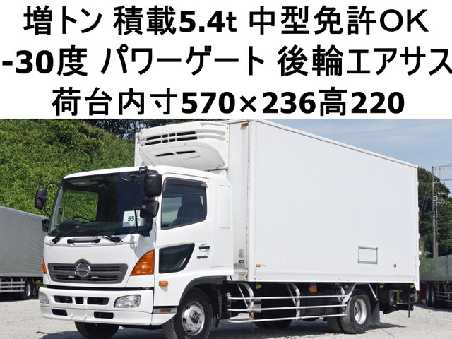 レンジャー 冷蔵冷凍車 増トン低温冷蔵冷凍パワーゲートワイド