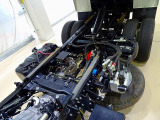 荷台内寸:300&times;159&times;38 新明和/SD2-32 三方開 手動シート(開き止め付) リアアオリ左右ピン差し加工 鳥居上部左右角出し(脱着可)/枕木取付 右シャシリアスライド用スイッチコード