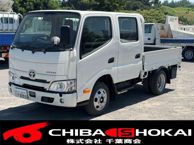 ダイナ ダイナ Wキャブ 平ボディ3方開 4WD