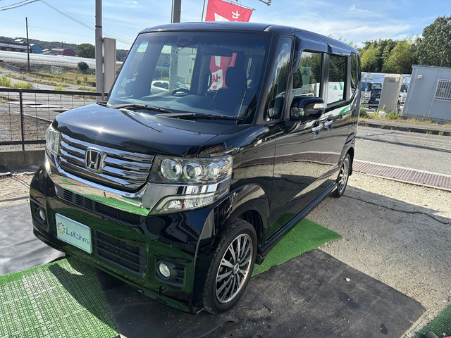 N-BOXカスタム G ターボ SSパッケージ 人気のブラック 禁煙 ワンオーナー車