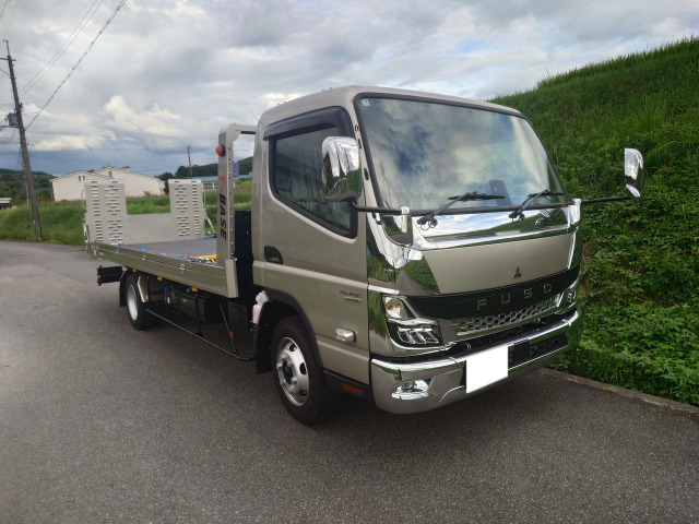 三菱ふそう キャンター 車載車 極東フラトップゼロタイヤ箇縛 カスタム