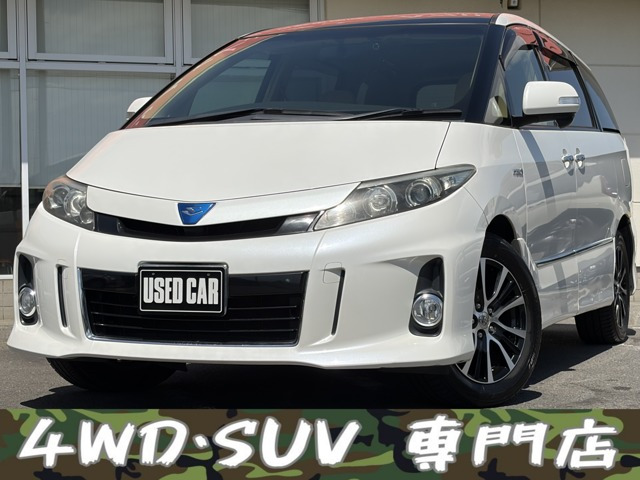 エスティマハイブリッド 2.4 アエラス 4WD ナビ TV DVD BT Bカメラ Rモニタ 両Pスラ