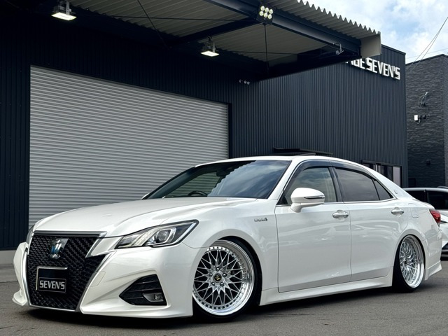 クラウンアスリート ハイブリッド 2.5 S Jフロンティア サンルーフ/車高調(チャクリ...