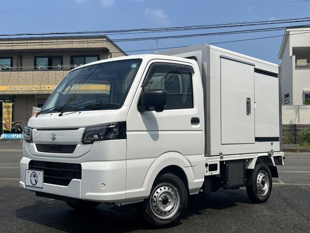 キャリイ  冷凍車 エンジン停止中でも庫内を冷やせます 100Vスタンバイ仕様 左右ドア