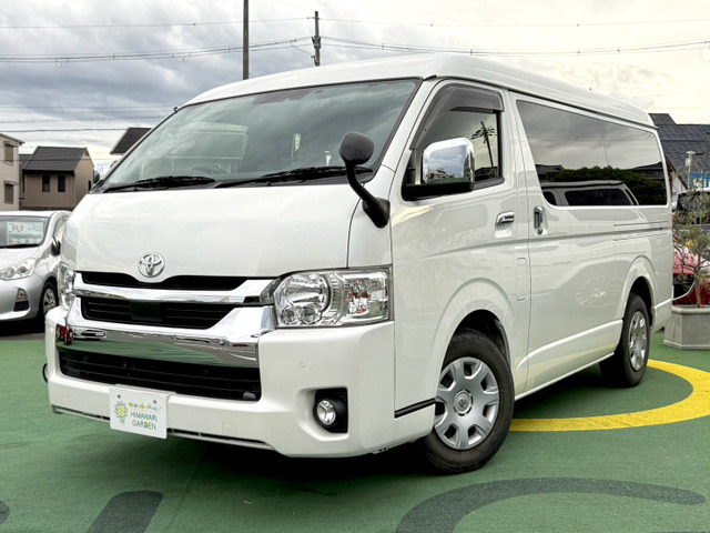 ハイエース 2.7 GL ロング ミドルルーフ 禁煙車/純正ナビ/後席モニター