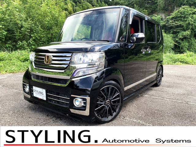 N-BOXカスタム G ターボ Aパッケージ タナベ車高調 フジツボ左右出しマフラー