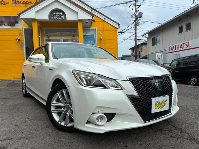 クラウンアスリート ハイブリッド 2.5 S ワンオーナー車 純正マルチHDDナビ