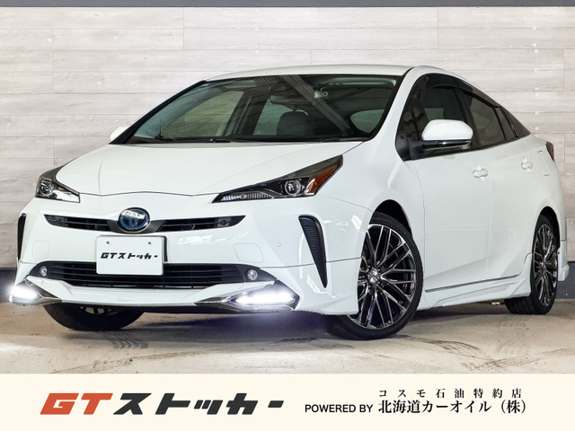 プリウス 1.8 S E-Four 4WD フルエアロ 寒冷地 純正ナビ ETC