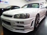 R34GTRVスペックNISMO仕様エアロRB20DENEO6エンジン純正5MTミッション専用2本出しマフラーラルグスRG車高調レッドキャリパ19アルミHIDライトクリアウインカーTベルト交換済