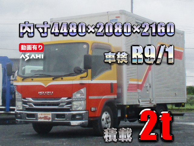エルフ アルミバン 車検R9/1積載2tワイドボディサイド扉