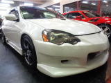 DC5インテグラiSプレミアムホワイトパールカラーCWESTエアロ&K20A型iVTECエンジン純正5MT&INGSエアロ大型リアスポSSRアルミ他ドレスアップ仕様車が入庫しました