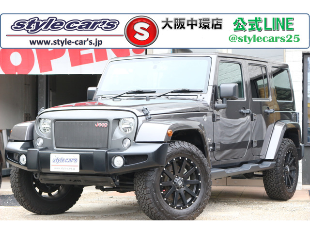 ラングラー アンリミテッド サハラ 3.6L 4WD 黒革シート・シートヒーター・バックカメラ