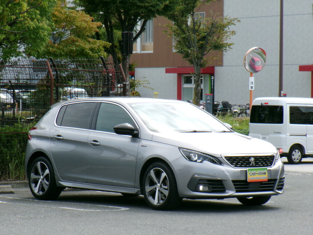 プジョー308 走行8万km ムーンルーフ ETC ドラレコ 2年車検付き プジョー 308 GTライン 後期 電子シフト8速AT 前後ドラレコ の中古車