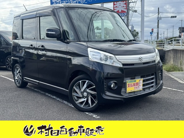 スペーシアカスタム TS レーダーブレーキサポート 車検2年付 HIDライト 両側Pスラ