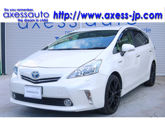 プリウスα 1.8 G 後席モニター 社外18インチAW ETC